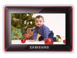 三星spf 87h 紅版 1g 數碼相框產品圖片1素材 it168數碼相框圖片大全